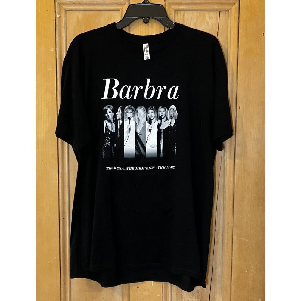 Alstyle Womens Vintage Y2K Barbra Streisand 2016 Tour Shirt Size XL Black AN EXC - Picture 2 of 9